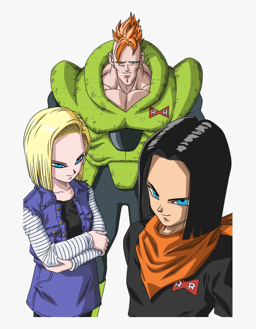 Androids 16 17 And 18 , Png Download - Dragon Ball Z Abridged Kai 3, Transparent Png, Free Download