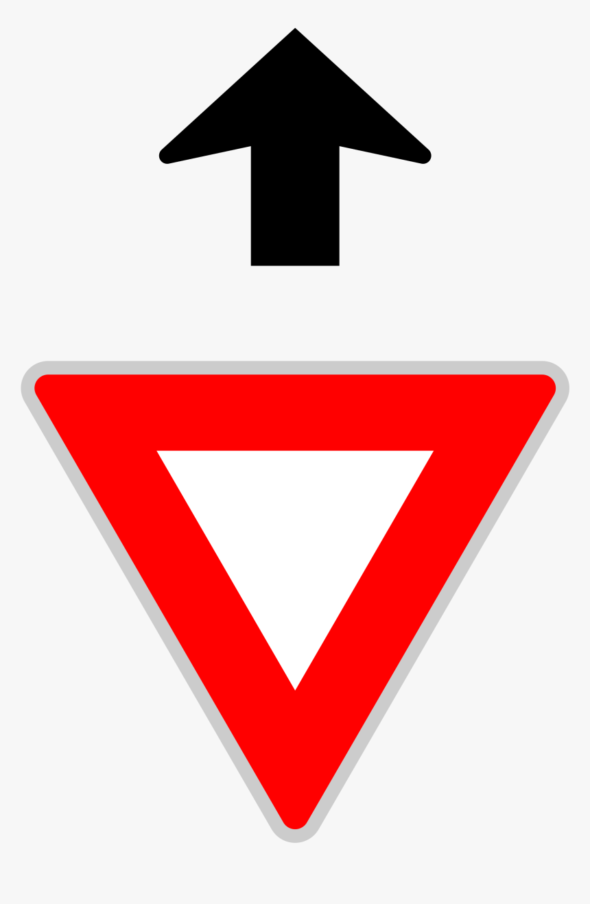 Transparent Arrow Sign Png - Triangle And Arrow Sign, Png Download, Free Download