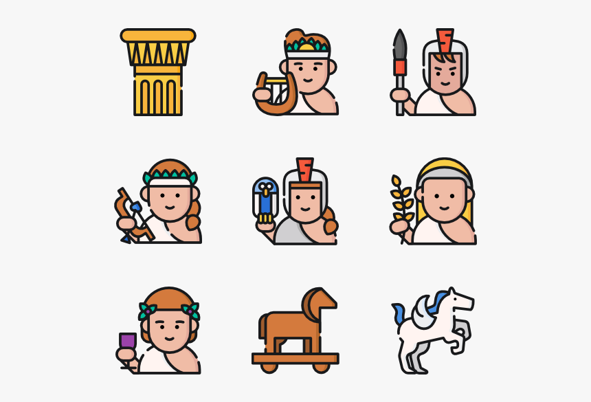 Greek Mythology - Human Color Icon Png, Transparent Png, Free Download