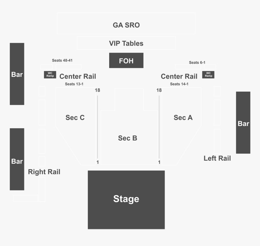 Cannery Ballroom Seating Chart