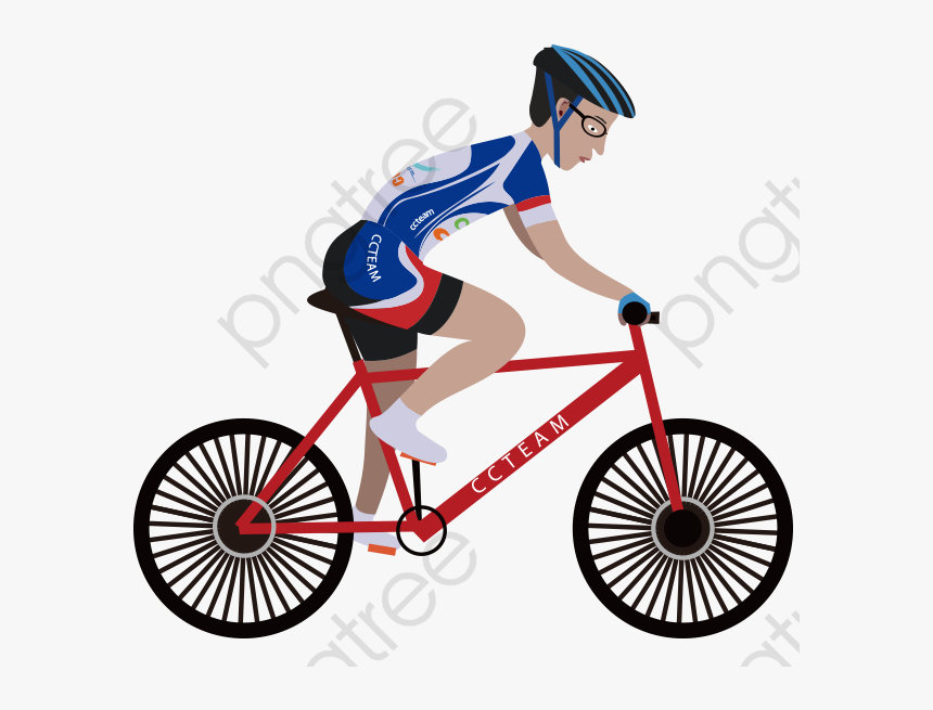 Desenho De Bicicleta Andar - Riding Bike Cartoon Png, Transparent Png, Free Download