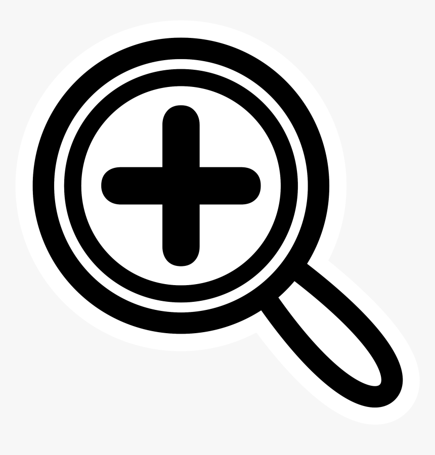 Mono Magnify Clip Arts - Optimized Icon, HD Png Download, Free Download