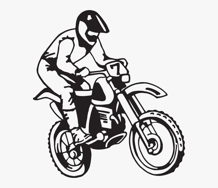 Dirt Bike Rider Clipart , Png Download - Motorcycle Clipart Rider Png, Transparent Png, Free Download
