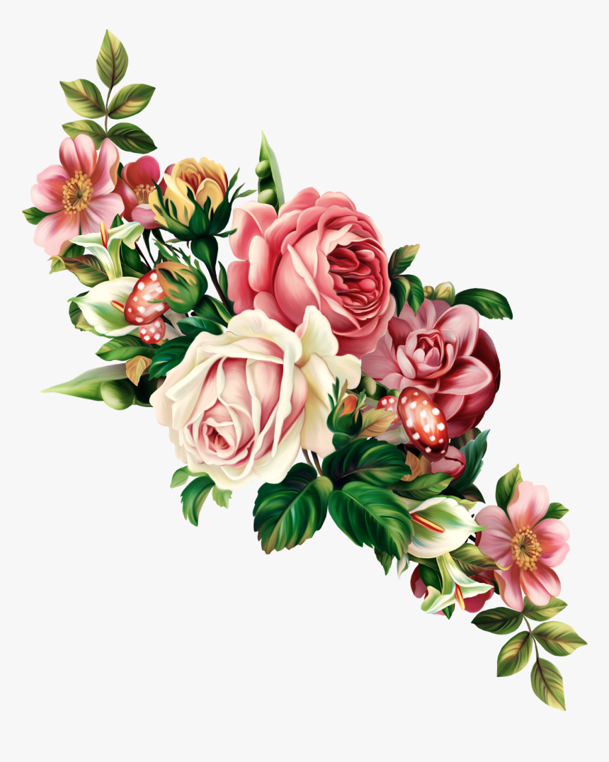Flower Bouquet Rose Clip Art - Flower Png, Transparent Png, Free Download
