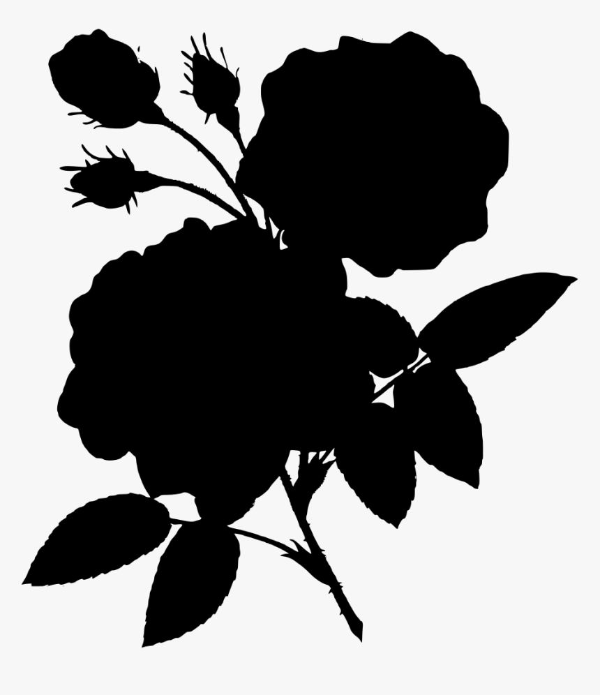 Download Png Vintage Rose Flower Png - Vintage Flower Illustration Png, Transparent Png, Free Download