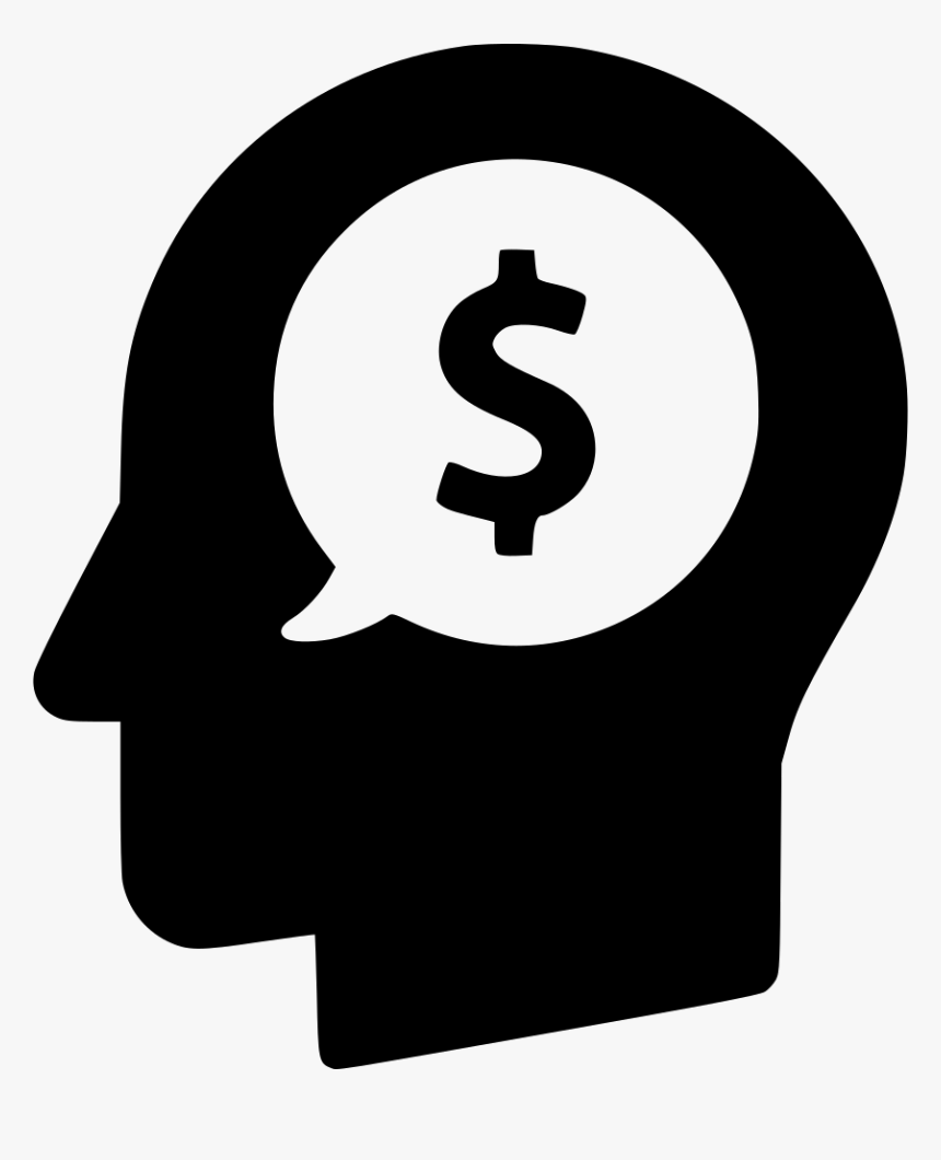 Money Head Finance Dollar Idea Opportunity Svg Png - Money Head Icon Png, Transparent Png, Free Download