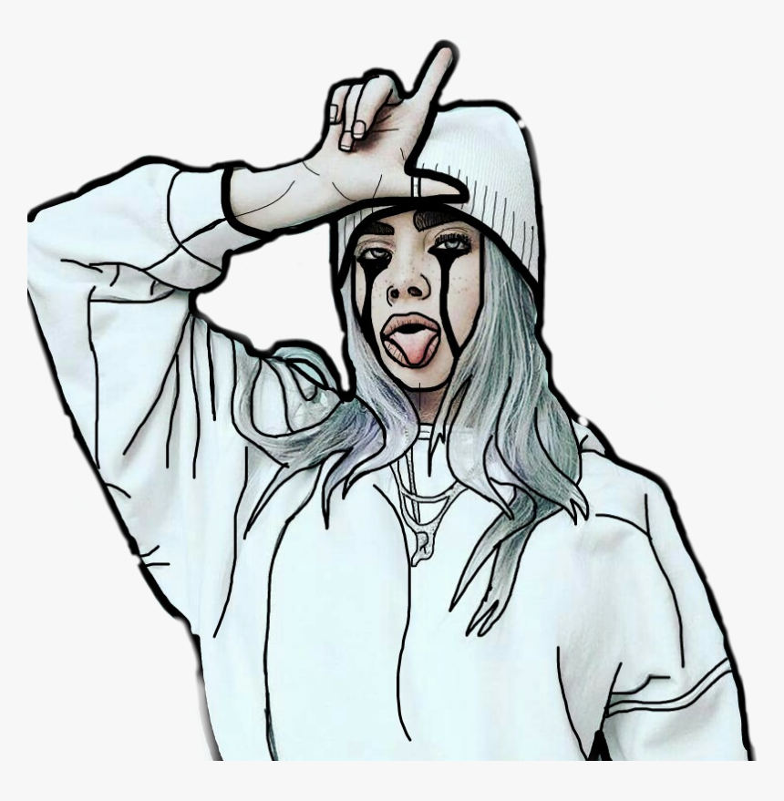 #girl #billie #eilish #billieeilish #outline #outlines - Billie Eilish ...