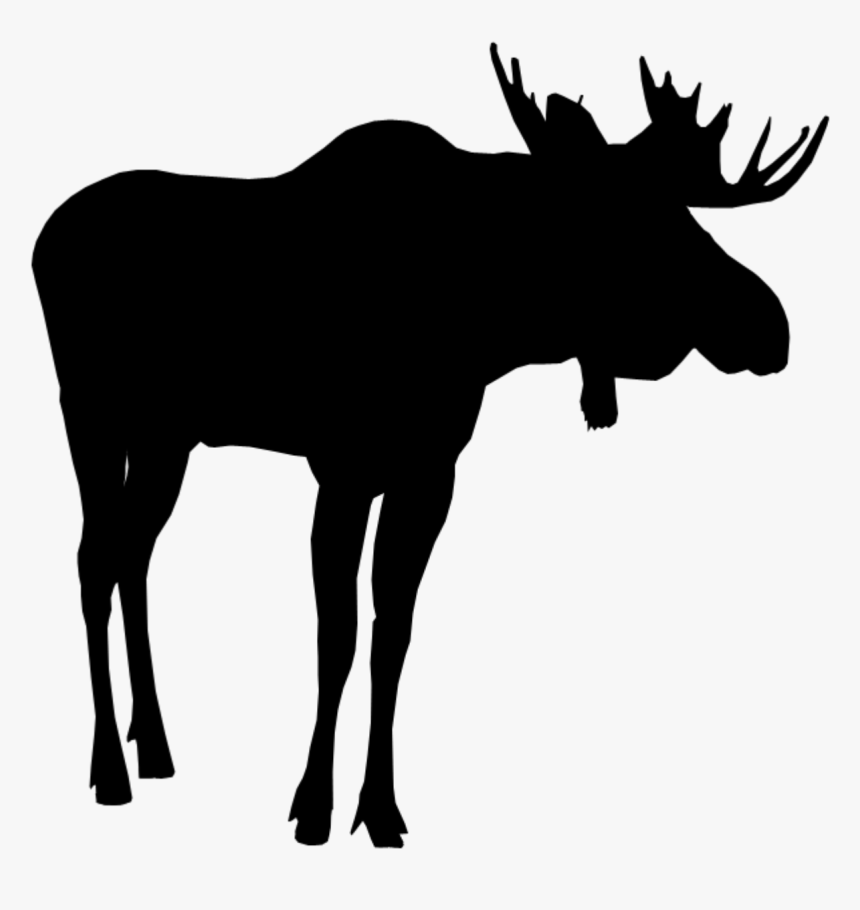 #moose #silhouette #moosesilhouette - Silhouette, HD Png Download, Free Download