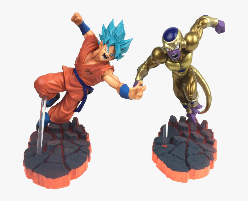 Goku Blue Figure Vs Golden Freezer, HD Png Download, Free Download