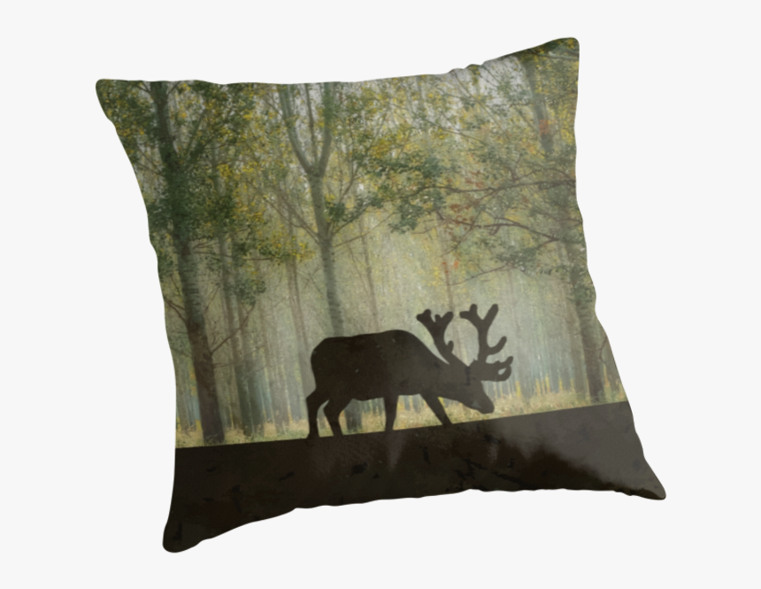 Transparent Moose Silhouette Png - Cushion, Png Download, Free Download