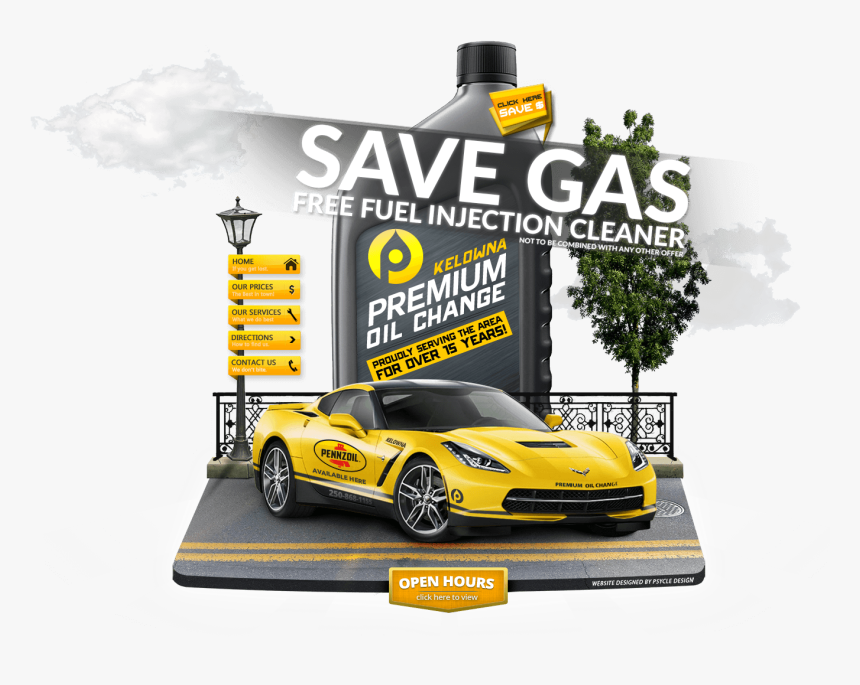 Pennzoil 10 Minute Oil Change - Supercar, HD Png Download, Free Download