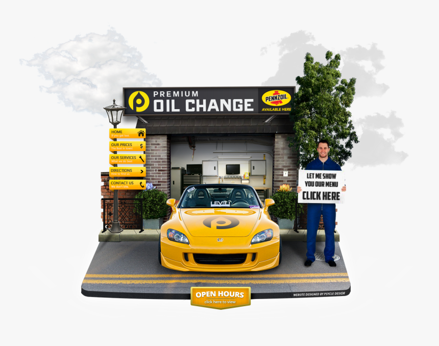 Pennzoil 10 Minute Oil Change - Sports Car, HD Png Download, Free Download