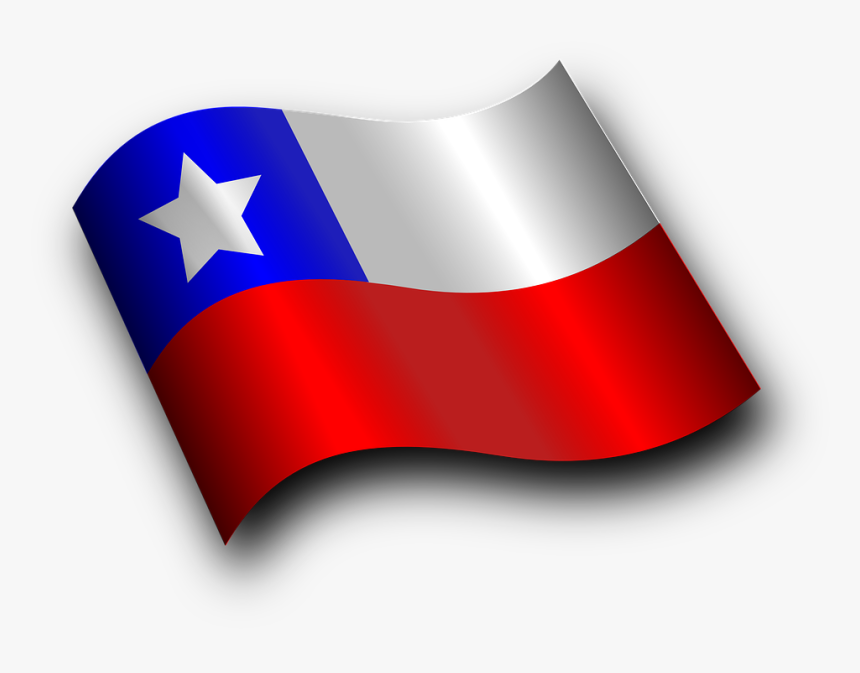 Chile, Chilean, Country, Flag, Waving - Chile Flag Clip Art, HD Png Download, Free Download