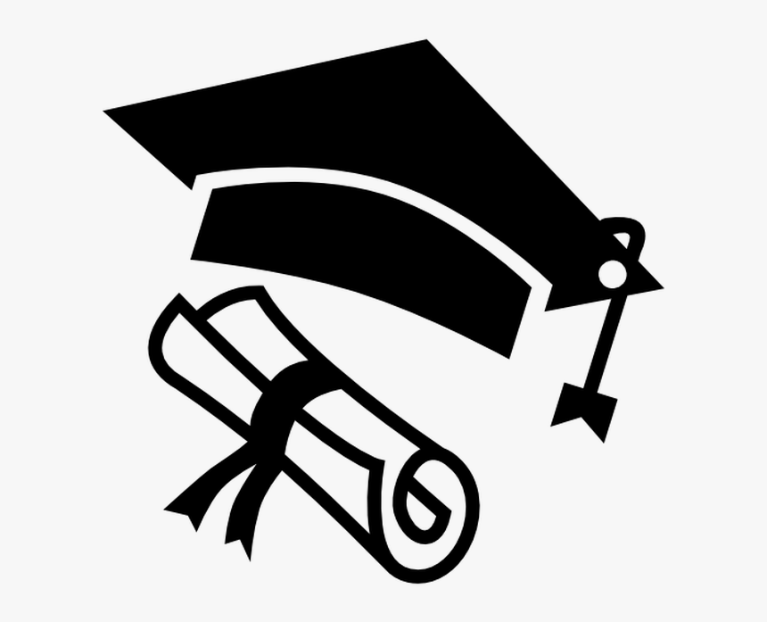 Transparent Graduation Caps In The Air Clipart - Gorro De Graduacion Dibujo, HD Png Download, Free Download