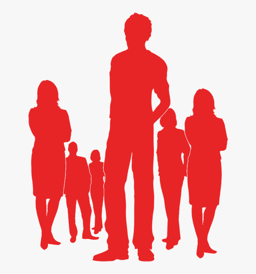 Silueta Hombre Vector , Png Download - People Silhouette Png Red, Transparent Png, Free Download