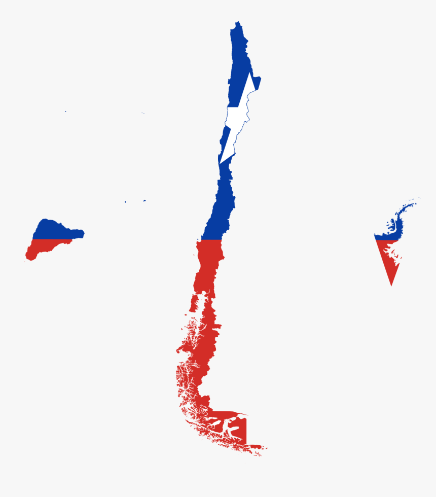 Flag Map Of Chile , Png Download - Chile Flag And Map, Transparent Png, Free Download