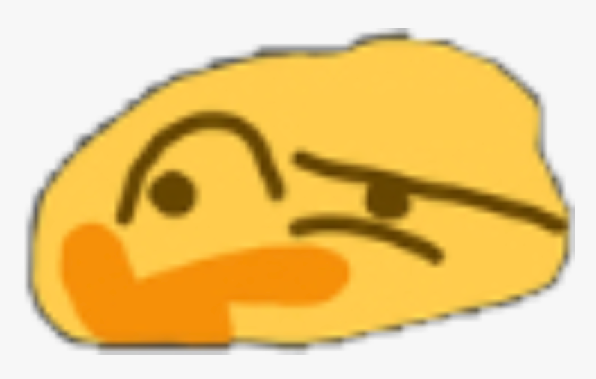 #meme #thenk #think #emoji #emojimeme #emojiface #hmm - Distorted Hmm Emoji, HD Png Download, Free Download