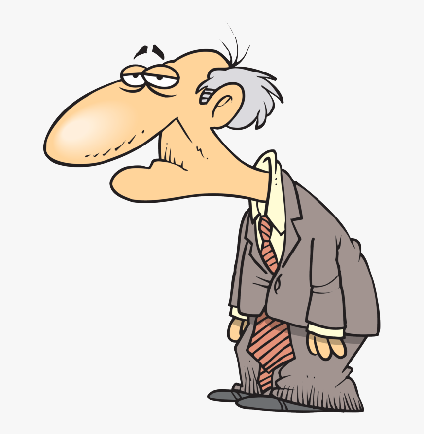 Homes Are Alot Like People - Old Tired Man Cartoon, HD Png Download, Free Download