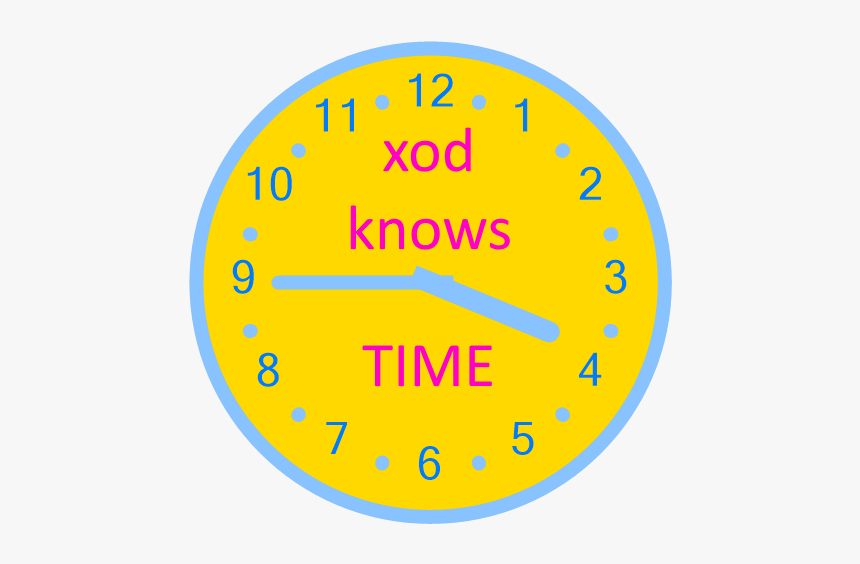 Xod Clock 515fe68 - Wall Clock Cartoon, HD Png Download, Free Download