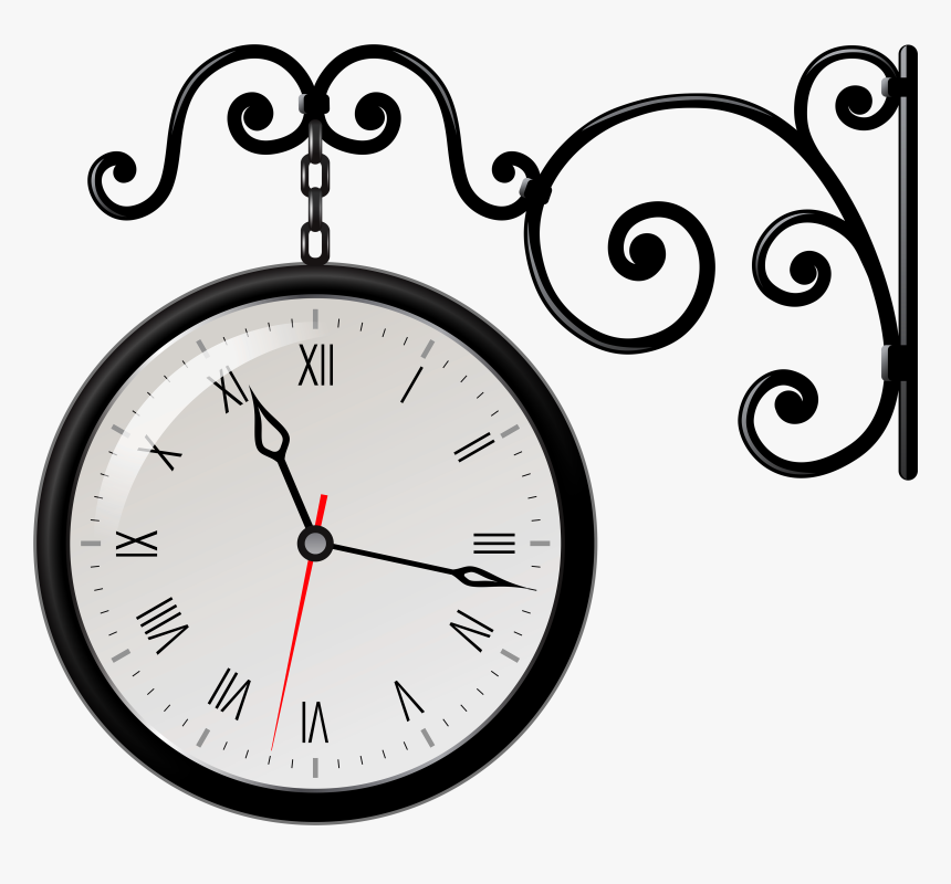 Street Clock Png Clip Art - Different Types Of Clock Drawing, Transparent Png, Free Download