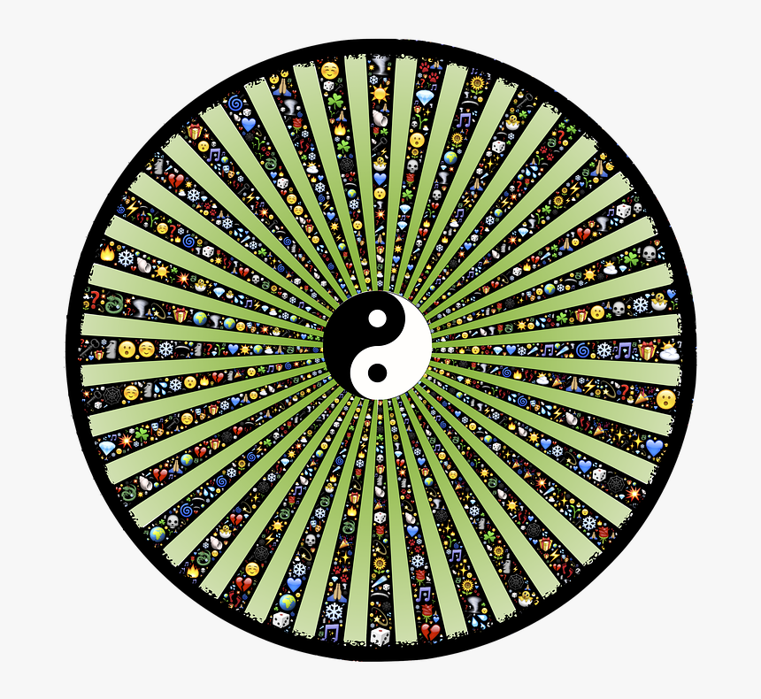 Wheel, Spoke, Rays, Radiate, Tunnel, Tao, Emoji, Icons - Voie Du Tao, HD Png Download, Free Download