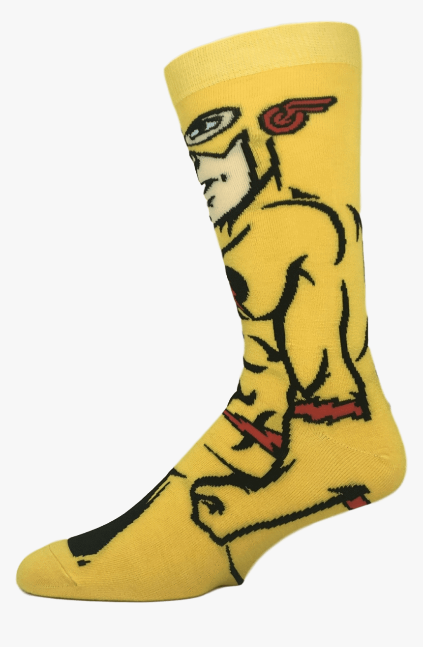 Dc Comics Reverse Flash 360 Superhero Socks - Sock, HD Png Download, Free Download