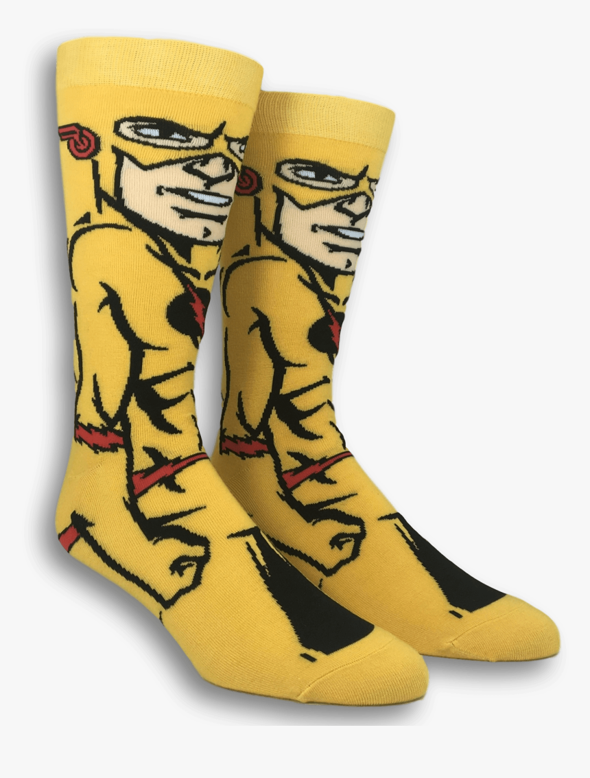 Dc Comics Reverse Flash 360 Superhero Socks - Sock, HD Png Download, Free Download