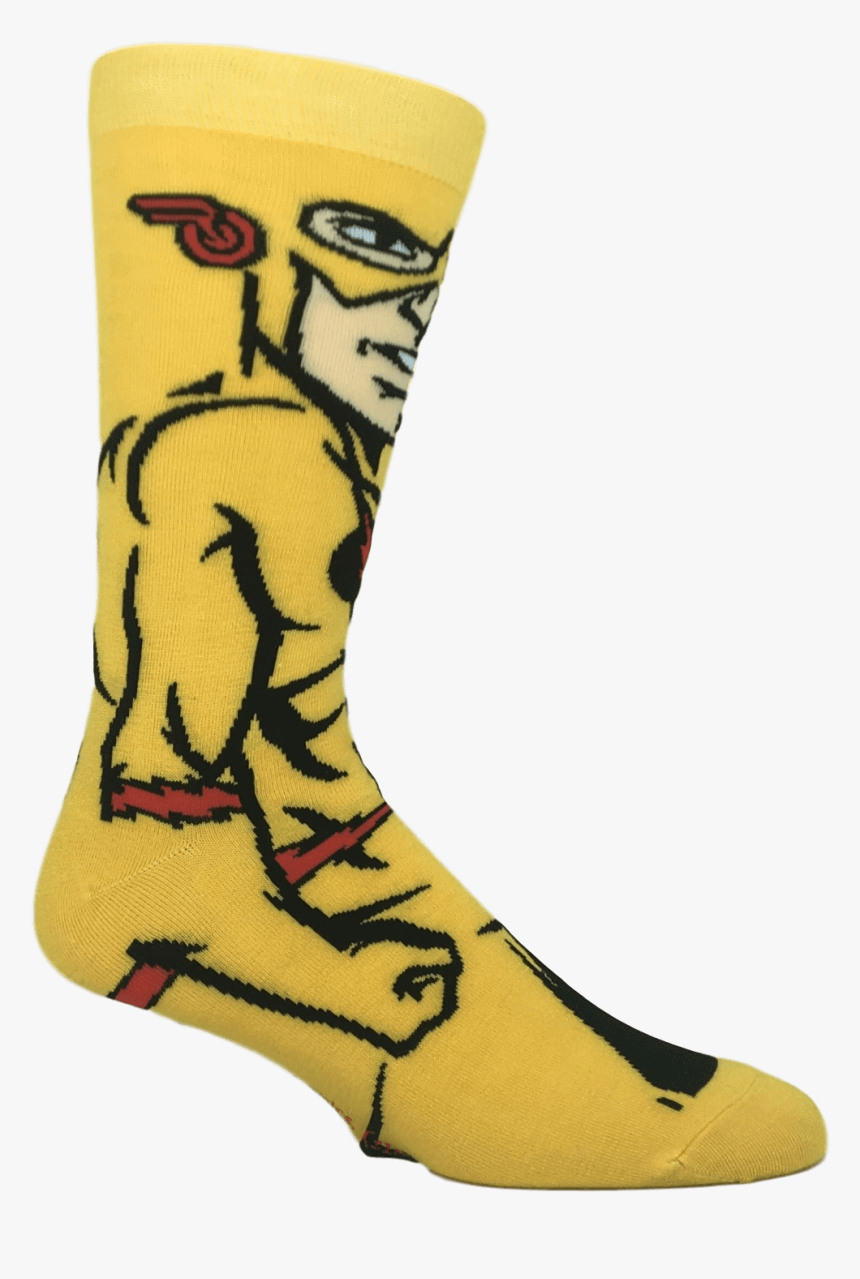 Dc Comics Reverse Flash 360 Superhero Socks - Cowboy Boot, HD Png Download, Free Download