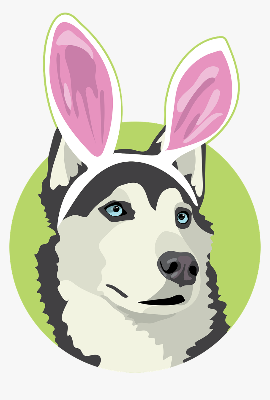 Easter Dog, Dog Easter, Easter, Dog With Bunny Ears - Cartoon, HD Png Download, Free Download