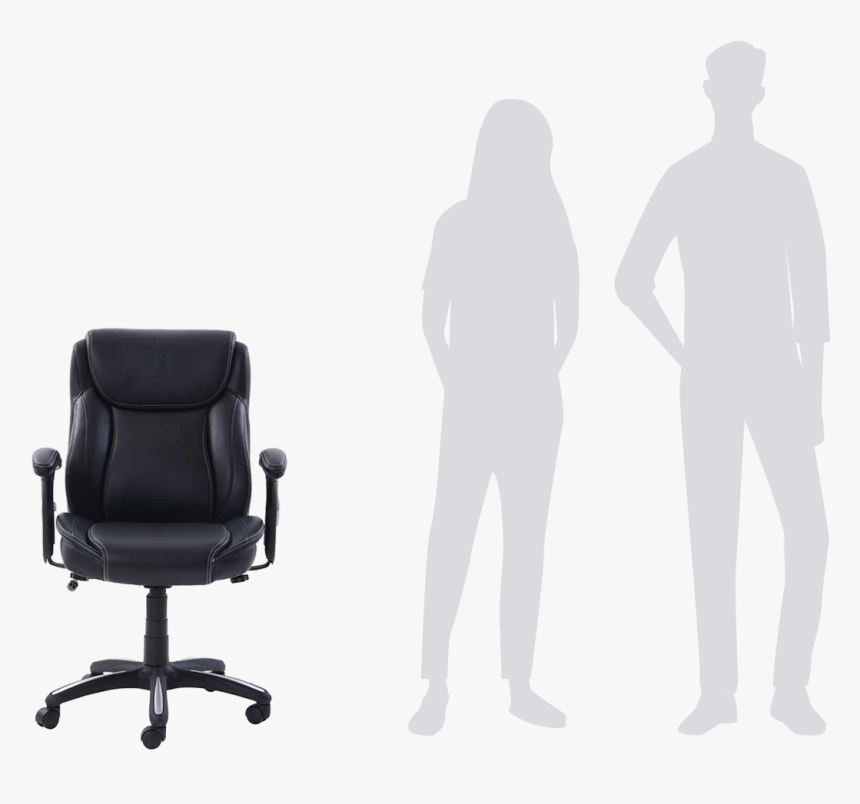 Transparent Person Sitting In Chair Png - Office Chair, Png Download, Free Download