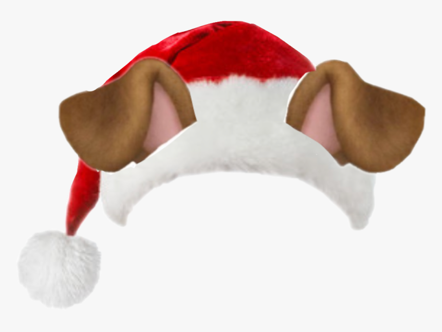 #santa #santareal #snapchat #christmas #dog #ears - Christmas, HD Png Download, Free Download
