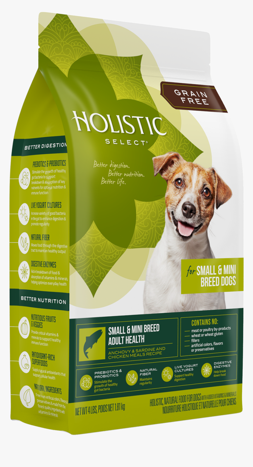 Product Packaging Image - Holistic Select Small Mini Breed Puppy Health Anchovy, HD Png Download, Free Download
