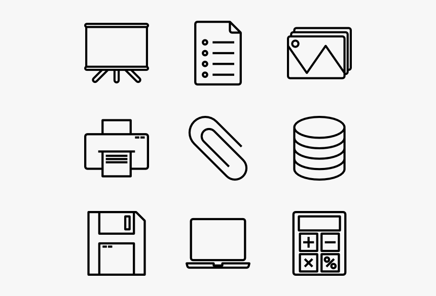 Transparent Office Supplies Icons, HD Png Download, Free Download