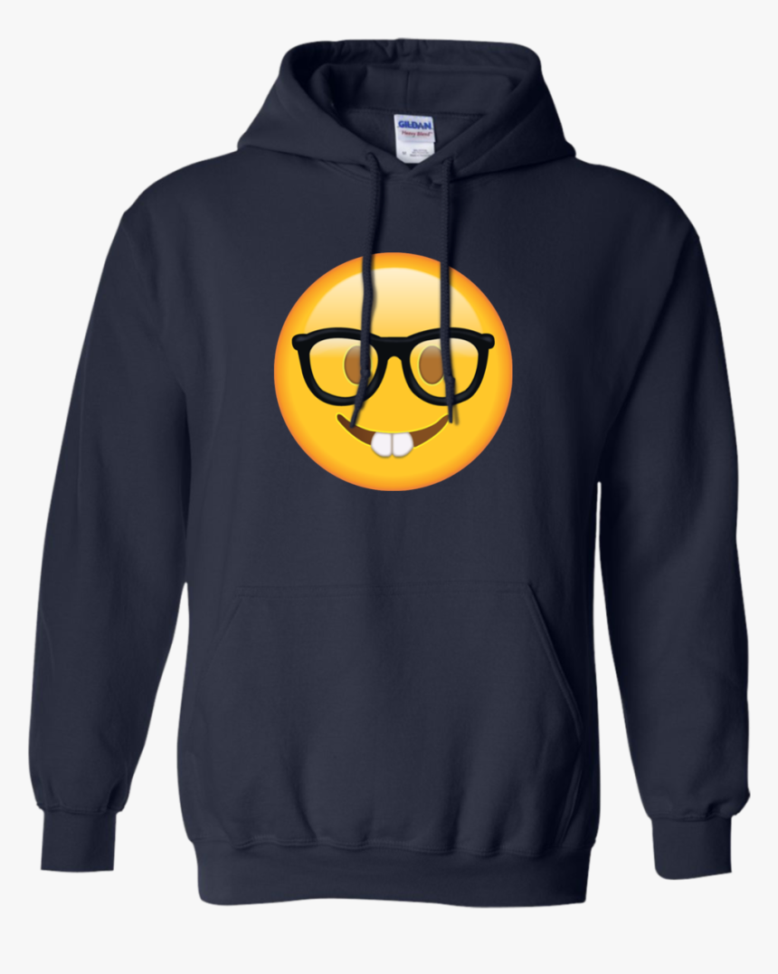 Nerd Glasses Emoji Tee/hoodie/tank - Nerd Emoji Hoodie, HD Png Download, Free Download