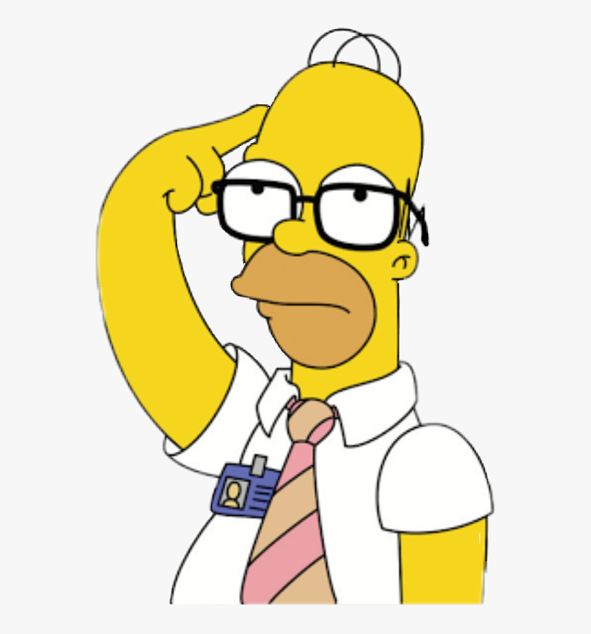 #lossimpsons #homerosimpsons #homer #homero #fox #intelectual - Homer Thinking, HD Png Download, Free Download