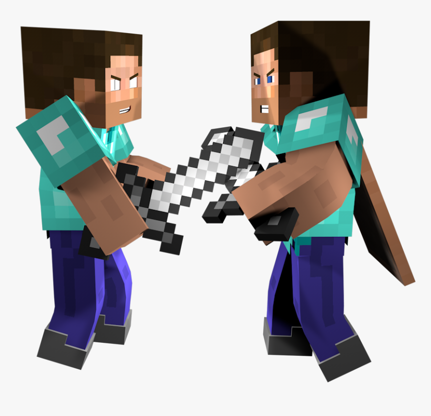 Minecraft Roblox Xbox Mob - Minecraft Fight Png, Transparent Png, Free Download