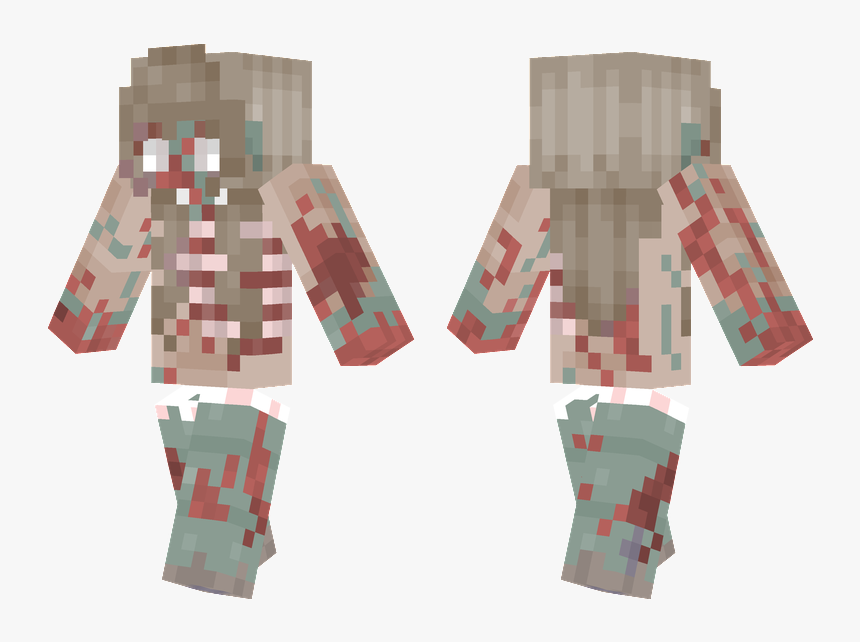 Transparent Minecraft Zombie Png - Minecraft Detailed Girl Skin, Png Download, Free Download