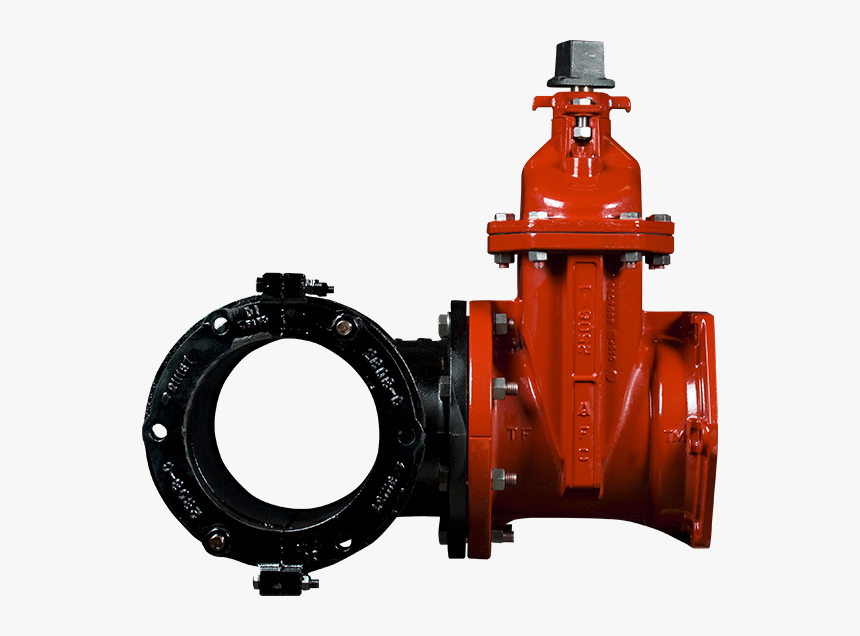 Series 2800-c For Ductile Iron Or Cast Iron Pipe - Tapping Sleeve And Gate Valve, HD Png Download, Free Download