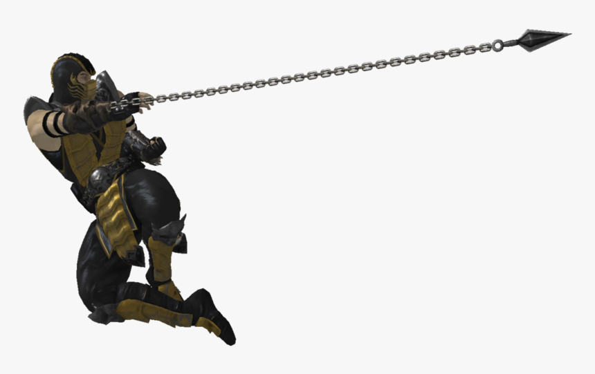 Mortal Kombat Scorpion Png Free Download - Scorpion Spear Mortal Kombat, Transparent Png, Free Download