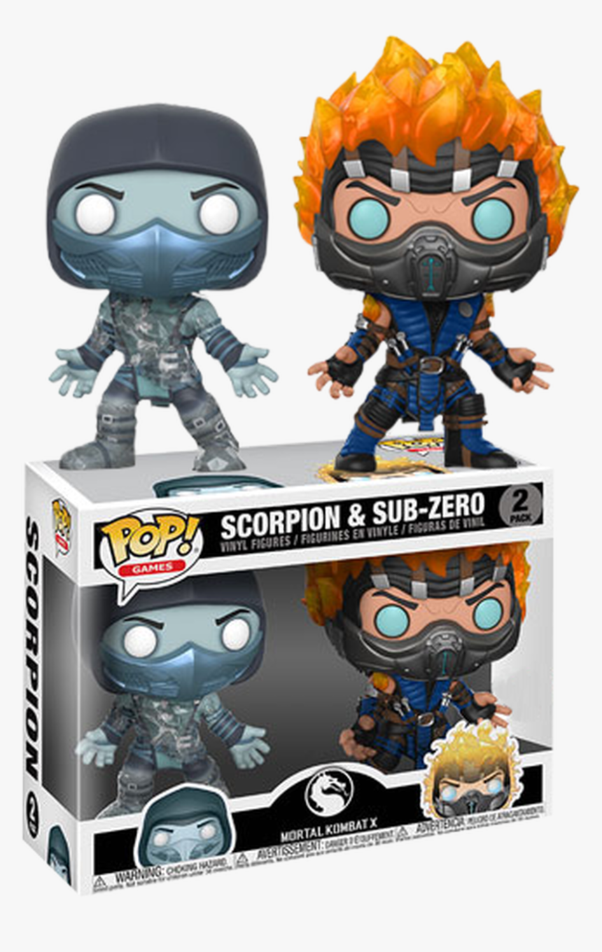 Scorpion And Sub Zero Pop Vinyl Figure 2-pack - Mortal Kombat Pop Vinyls, HD Png Download, Free Download