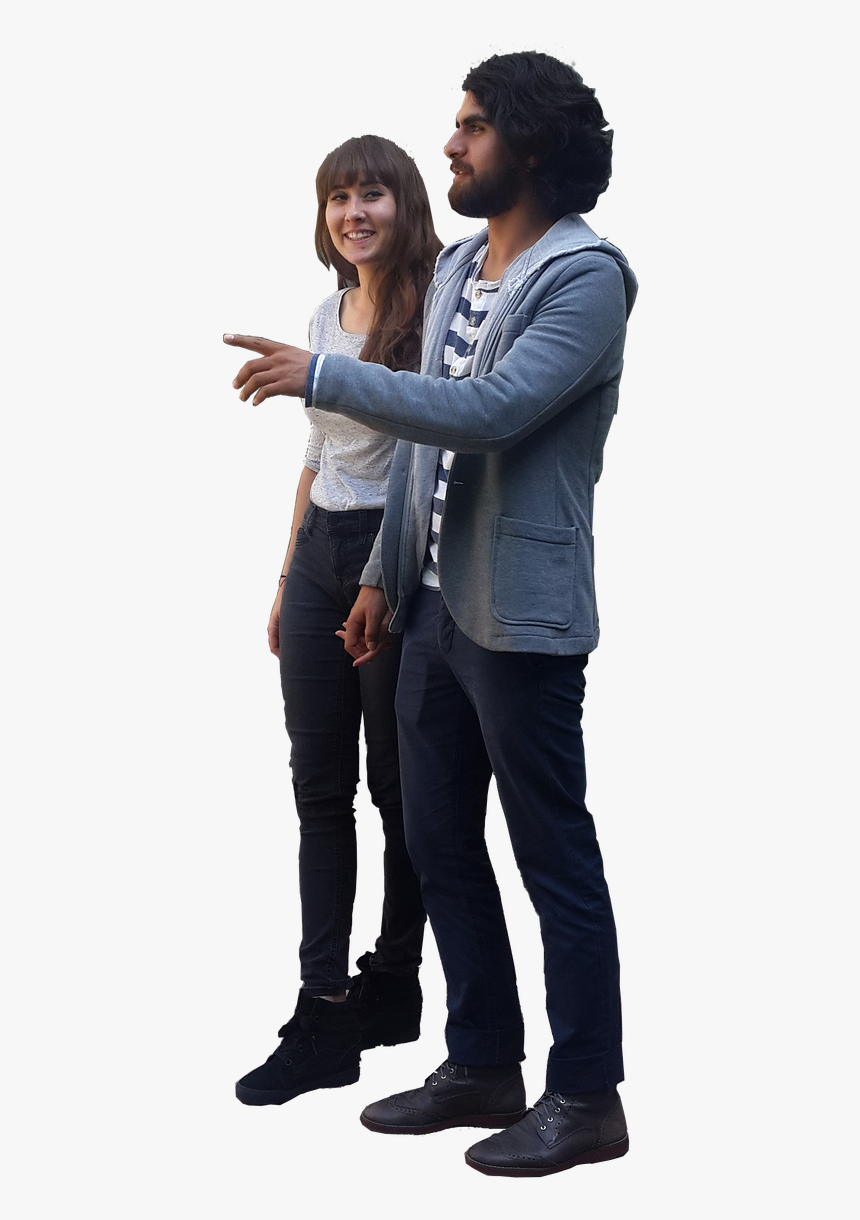 People Pointing Png - People Standing And Pointing Png, Transparent Png, Free Download