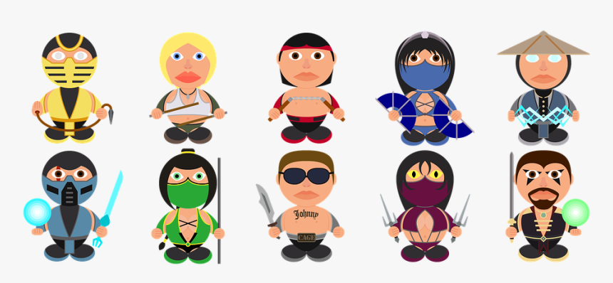 Mortal Kombat, Fan Art, Icons, Icon Set, Characters - Mortal Kombat Characters Icons, HD Png Download, Free Download