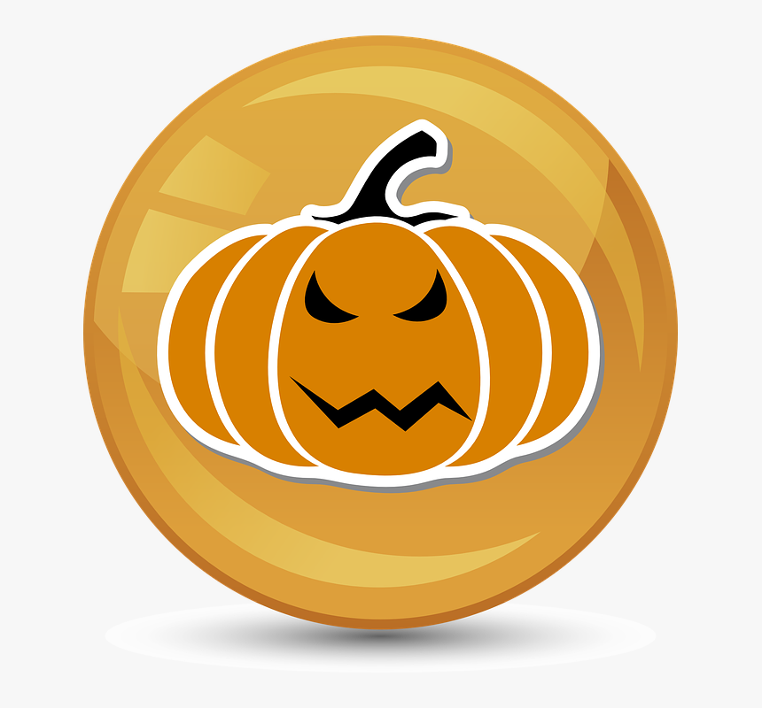 Halloween, Pumpkin, Face, Angry, Icon, Signet - Jack-o'-lantern, HD Png Download, Free Download