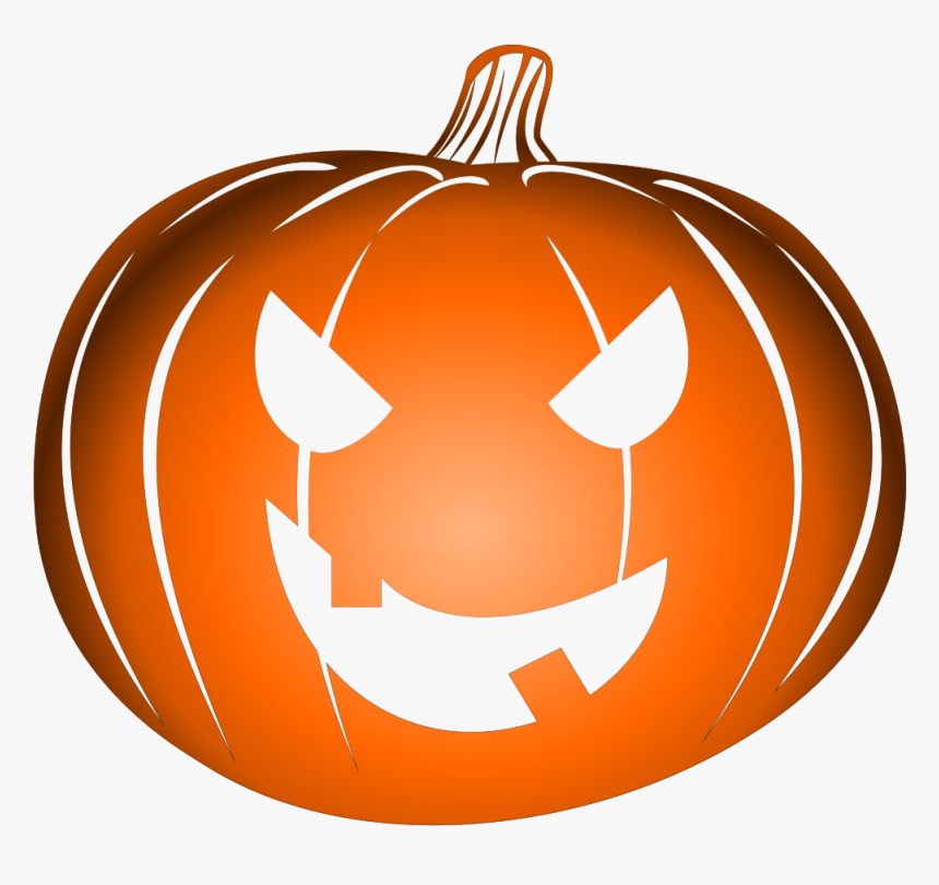 Pumpkin Halloween Logo - Jack O Lantern Transparent Background, HD Png Download, Free Download