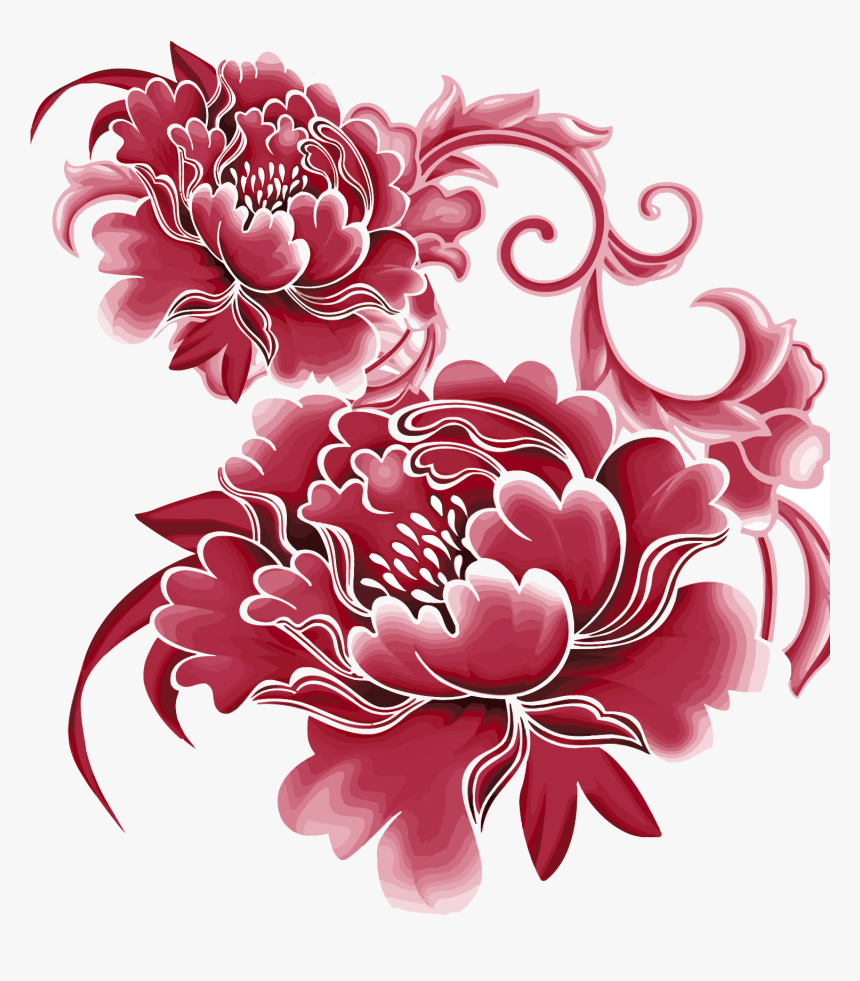 Chinese Flower Pattern Png , Png Download - Chinese Background Pattern Png, Transparent Png, Free Download