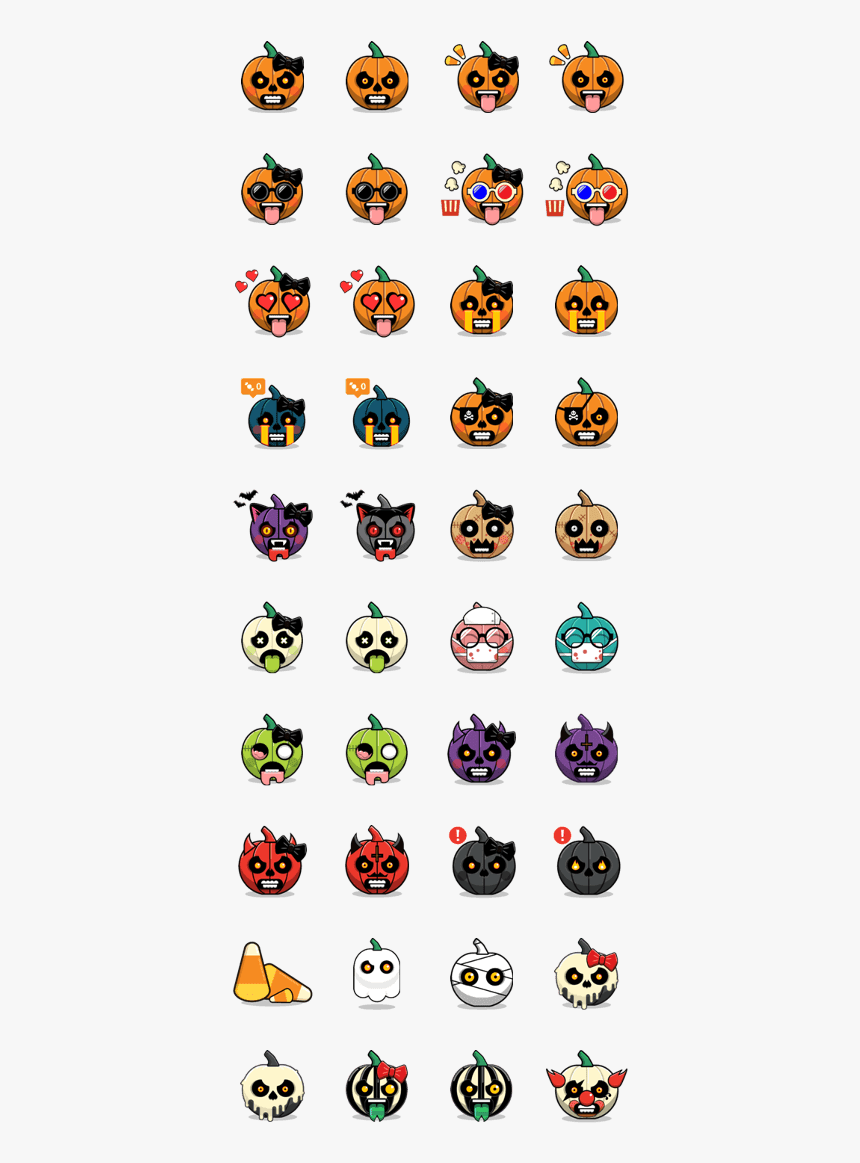 Halloween Emoji Stickers - Black Butler Line Sticker, HD Png Download ...