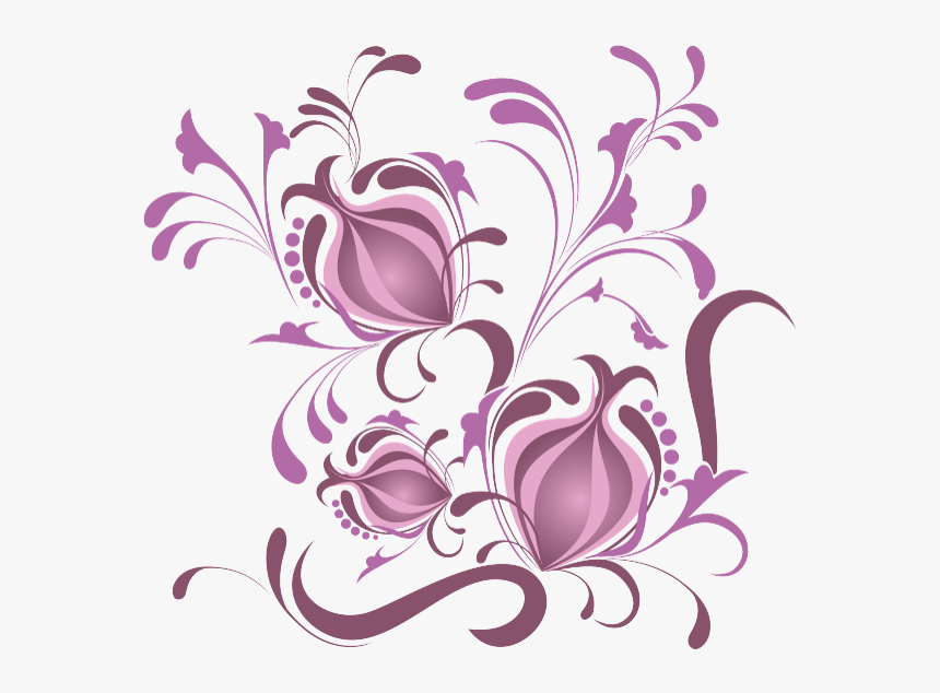 Цветочные Узоры, Абстрактные Узоры, Цветы, Abstract - Floral Design Png, Transparent Png, Free Download