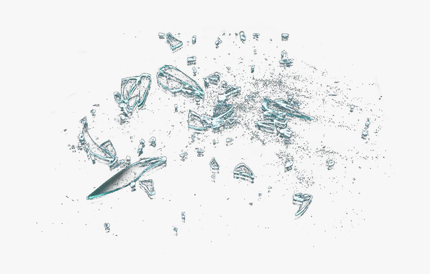 Glass Broken Pieces Shatter Shattered - Broken Glass Pieces Png, Transparent Png, Free Download