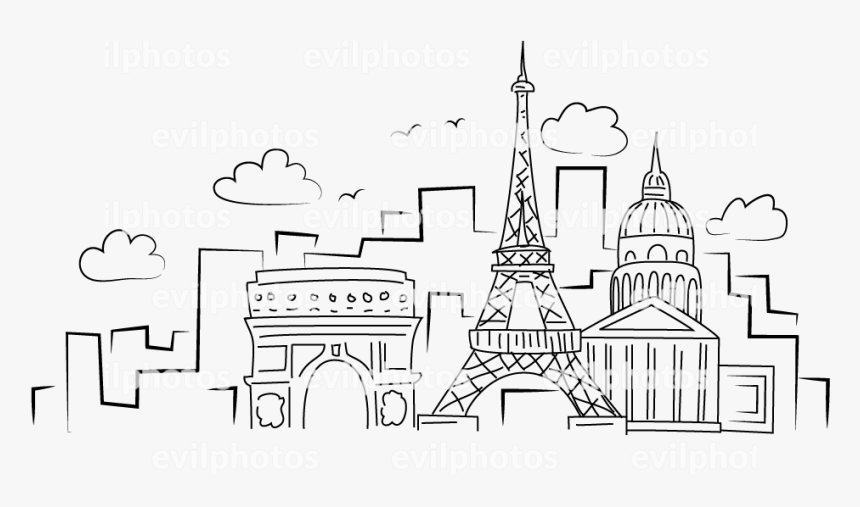 Cityscape Drawing Vector And Stock Photo - Illustration, HD Png Download, Free Download