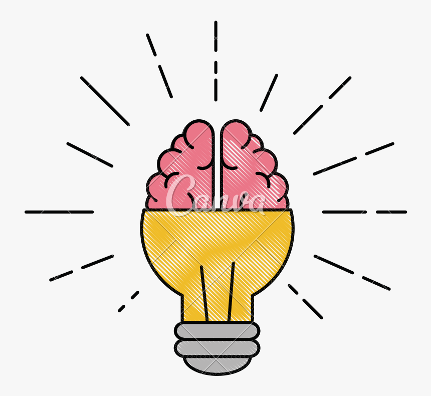 Idea Clipart Lightbulb Brain - Clip Art, HD Png Download, Free Download